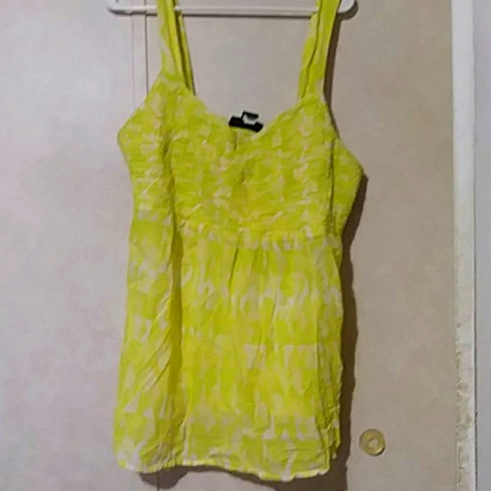 Lime green tank top